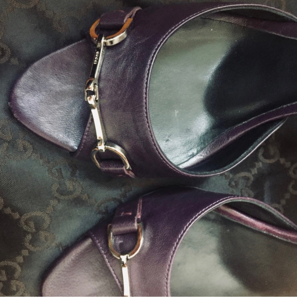 Gucci Horsebit open toes